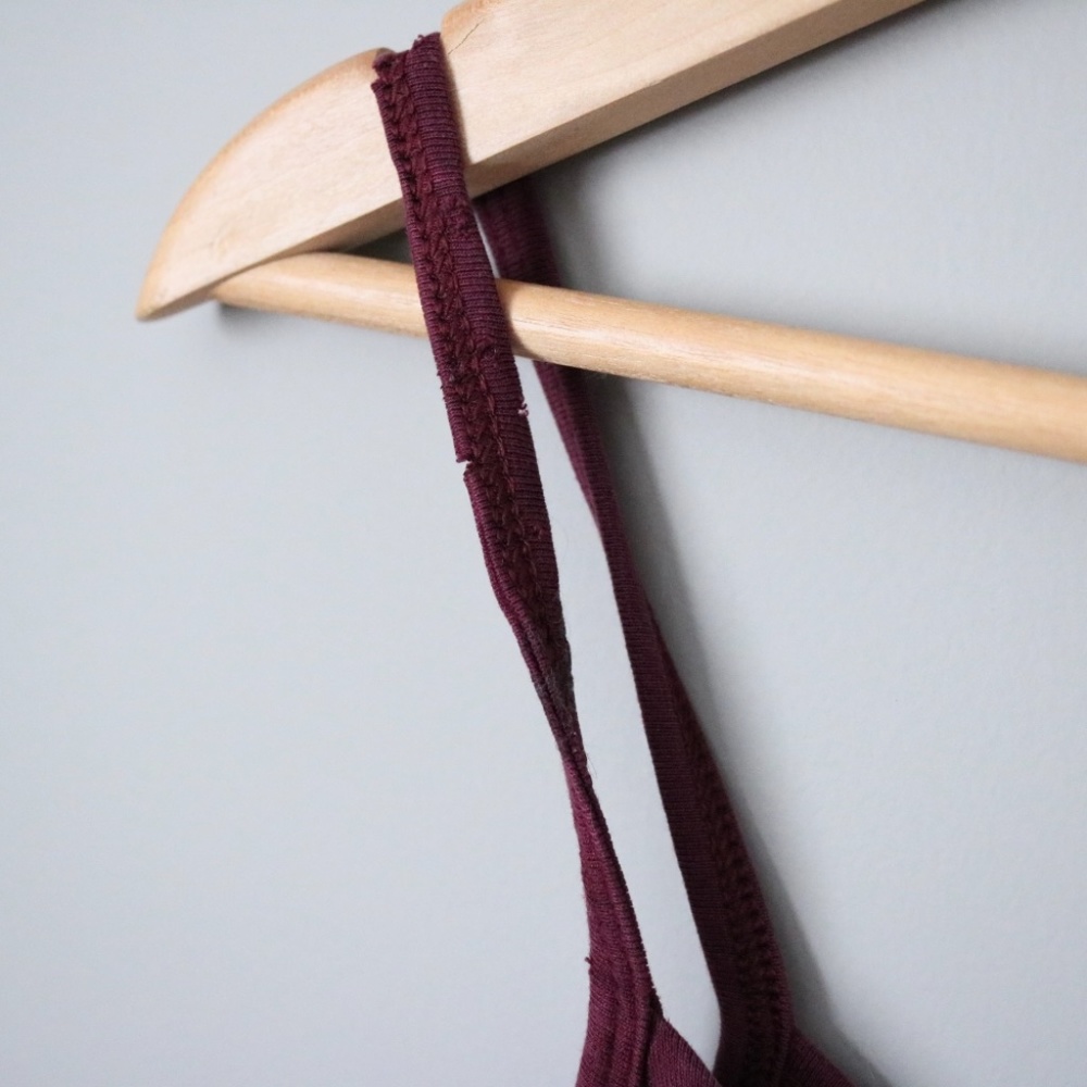 Banana Republic Maroon Spaghetti Strap Tank Top - Picture 2 of 4